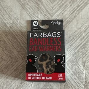Sprigs Leopard Medium Earbags Bandless Ear Warmers